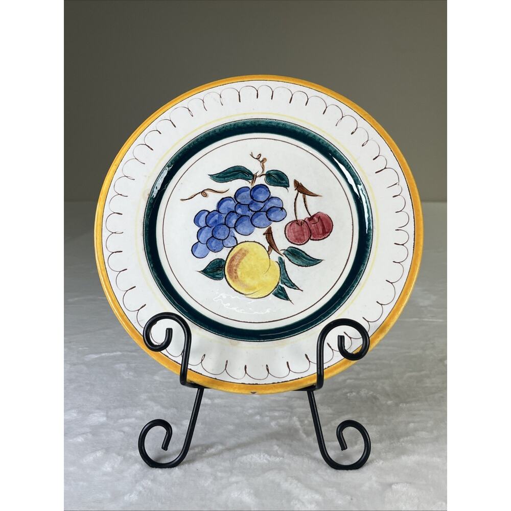 Vintage Stangl Pottery Dinner Plate 10" Fruit Pattern Pottery Benefits Charity